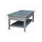International Concepts Rectangle Spencer Coffee Table, 48 in W X 24 in L X 19 in H, Wood, Antique Washed Heather Gray OT105-8C - alternate 2